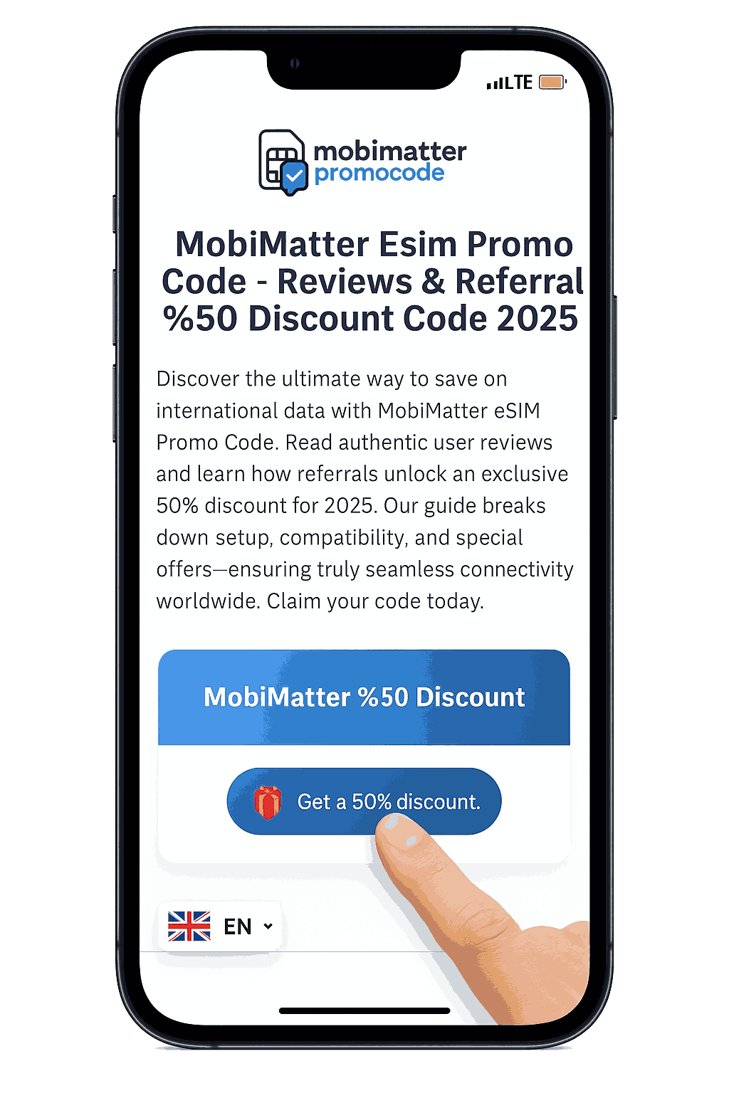 Click the discount button